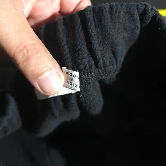 MNML Jogger Sweatpants Mens Black Cotton Blend Drawstring JLounge Size Large - Picture 11 of 13